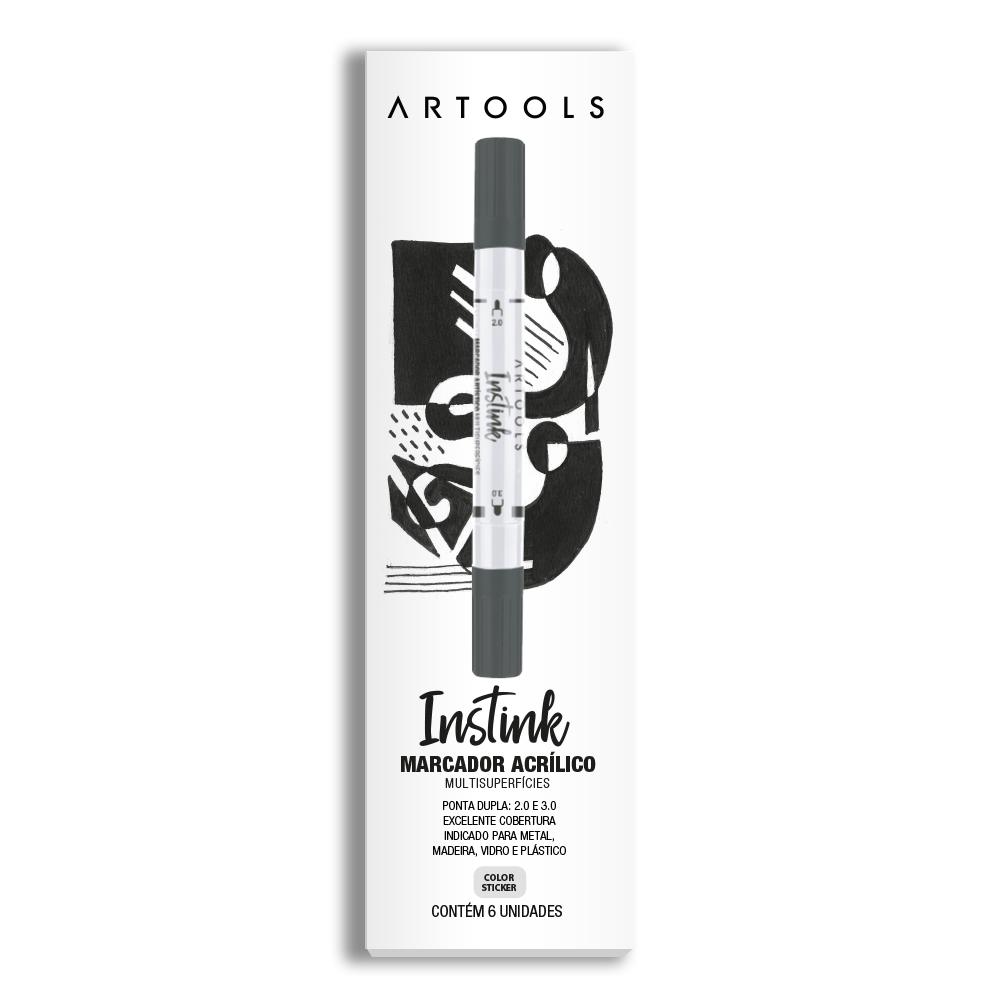 Marcador Acrílico Instink - Preto - Imagem 2